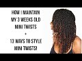 HOW TO| Maintain and Style Mini Twists on Fine Type 4B/4C Natural Hair