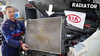 HOW TO REPLACE RADIATOR ON KIA, RADIATOR REPLACEMENT REMOVAL