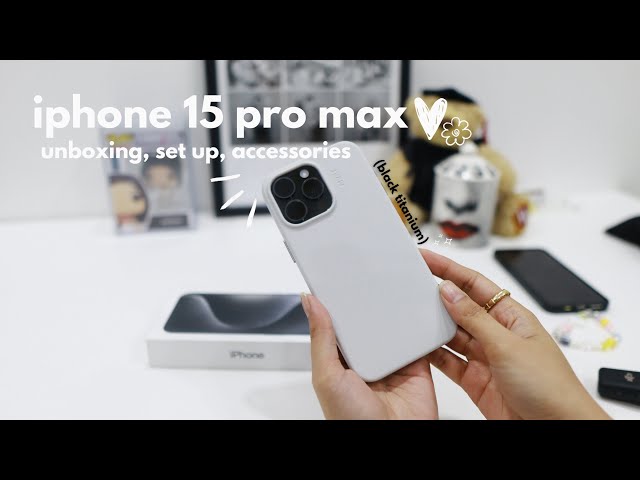 Black Titanium iPhone 15 Pro unboxing – LJPUK