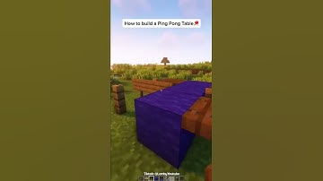 Minecraft: Ping Pong Table Tutorial | #shorts