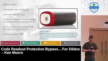 BSides Glasgow 2018 - Ken Munro & Andrew Tierney - Code readout Protection Bypass... For Dildos