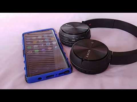 How to connect Sony MDR-ZX330bt Bluetooth headphones to Samsung Galaxy Note 9 Android