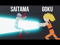 Saitama vs Goku Dragon Ball Z - People Playground 1.18
