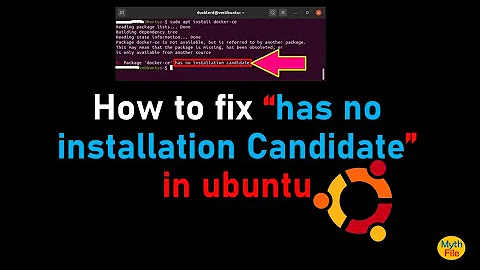 how to fix has no installation candidate in ubuntu
