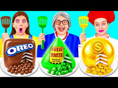 Me vs Grandma Cooking Challenge | Simple Kitchen Tricks by BaRaDa Challenge