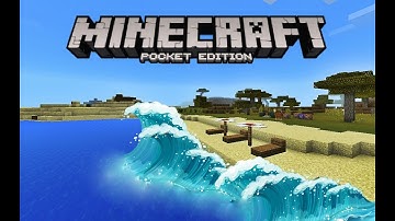 Realistic Waves Trick in MCPE 1.2! (Minecraft PE)