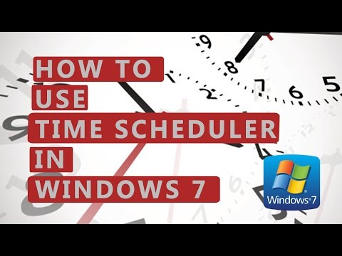 How to use Time Scheduler in Windows 7 - tutorial by TechyV