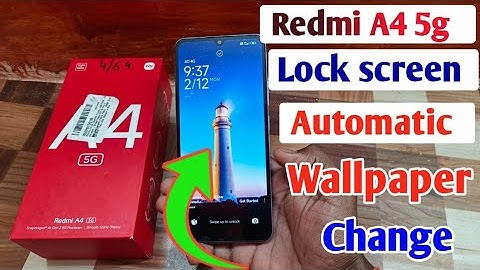 Redmi A4 5g me automatic change wallpaper setting, how to turn on/off lock screen wallpaper Redmi A4