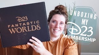 UNBOXING MY D23 MEMBERSHIP | 2020 Fantastic Worlds Gold D23 Membership