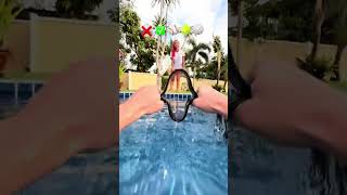 Underwater belt grip challenge ? football pool challenge viral basketball viralvideo soccer