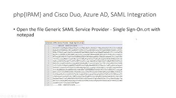 {php}IPAM Cisco DUO SAML Integration