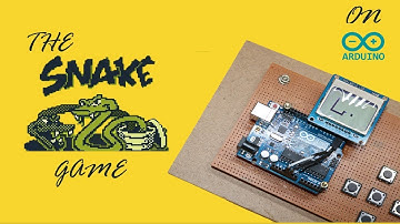 Nokia 5110 84x48 LCD display creating Snake Game on Arduino uno