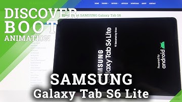 How Boot Animation looks on Samsung Galaxy Tab S6 Lite - Looks of Animation