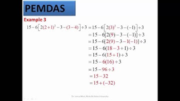 Exponents, Square Roots and Order of Operations Part 2 (Order of Operations)