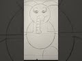 رسم سهل للأطفال رسمة فيل من أشكال هندسية بسيطة How To Draw Easily For Kids
