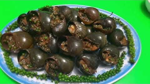 Ốc bươu nướng tiêu xanh - NHẬT KÝ NẤU ĂN #19
