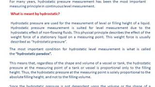 Level Measurement using DP Transmitters Working Principle