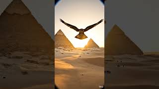 I'm a Hawk Flying over the pyramids #GoproPov #ancientMystry #PyramidSecrets #AnimalPOV