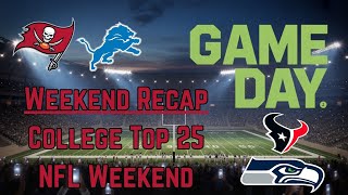 Weekend Recap - All College Top 25 and NFL Results | Monday Night Football 3 Big Bets and Picks