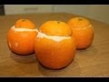 Cómo hacer naranjas heladas o helado de naranja en cascara