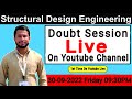 Live doubt session  er moabid  structural design engineering
