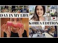 Day in the Life in Korea: Travel Skincare, Farmers Market + Shopping