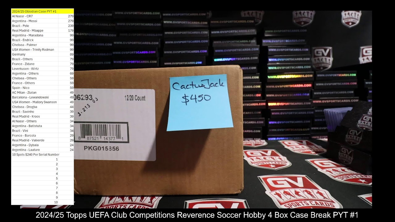 GV Sports Cards Live Box Soccer Breaks | #liveboxbreaks #groupbreaks #sportscards #boxbreak