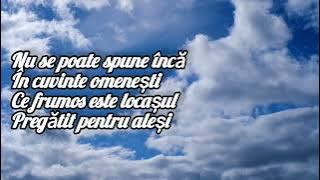 Ala Bragari - Raiul Paradisul Cerul (negativ/versuri) Cântare creştină 🕊