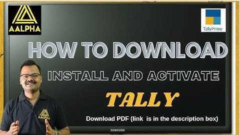 HOW TO DOWNLOAD  AND INSTALL TALLY. ERP 9 SOFTWARE