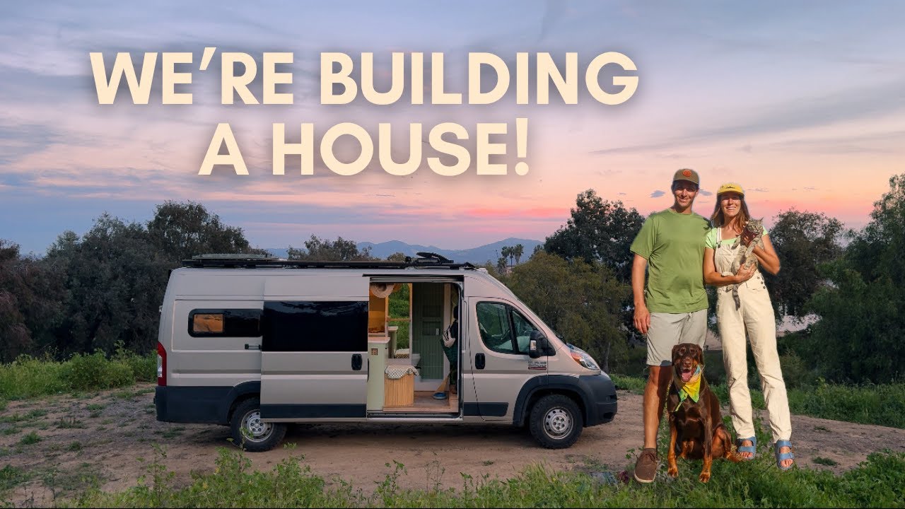 After 5 Years Of Van Life... We're Building A House! Land Tour, Site Prep, Plans & Permits
