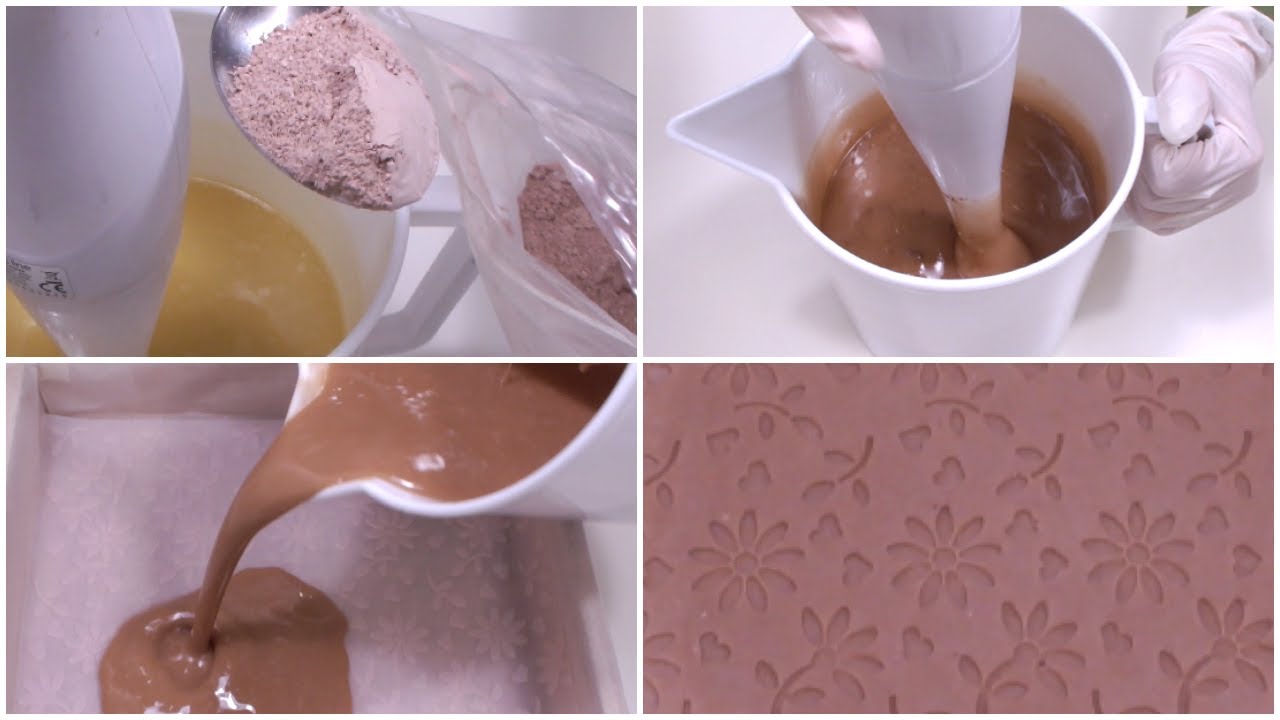 SAPONE ALL'ARGILLA ROSA CON RICAMO - DIY Embroidered Pink Clay Soap