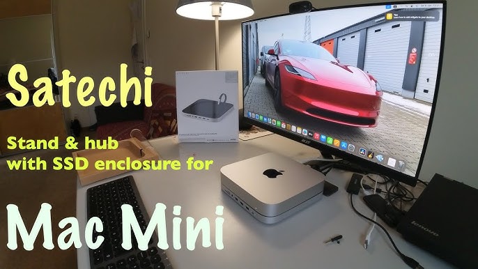 Satechi Type-C Aluminum Stand & Hub - Station d'accueil pour Mac mini -  Station d'accueil & Dock - SATECHI