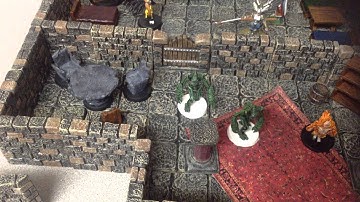 Dwarven Forge Game Tile Meets Hirst Arts Molds