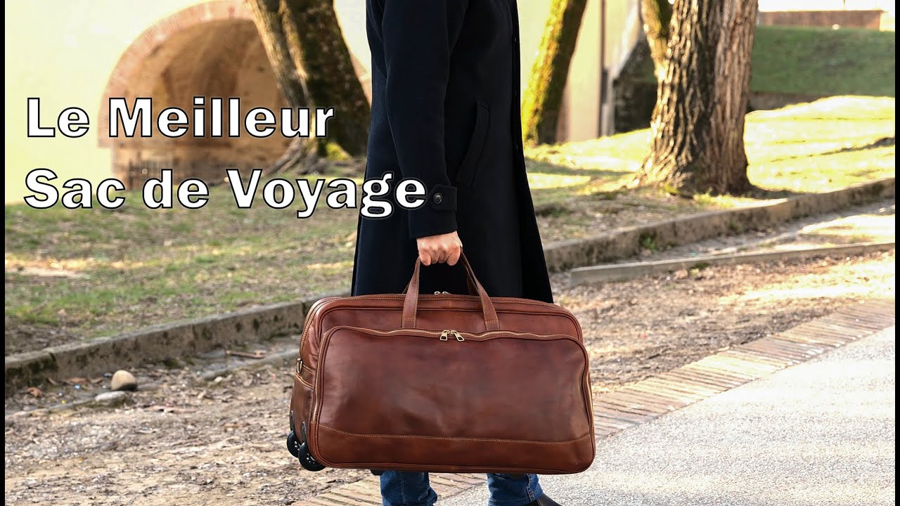 Sac Voyage Cuir Roulette  Magnifique Sac De Voyage en Cuir Italien