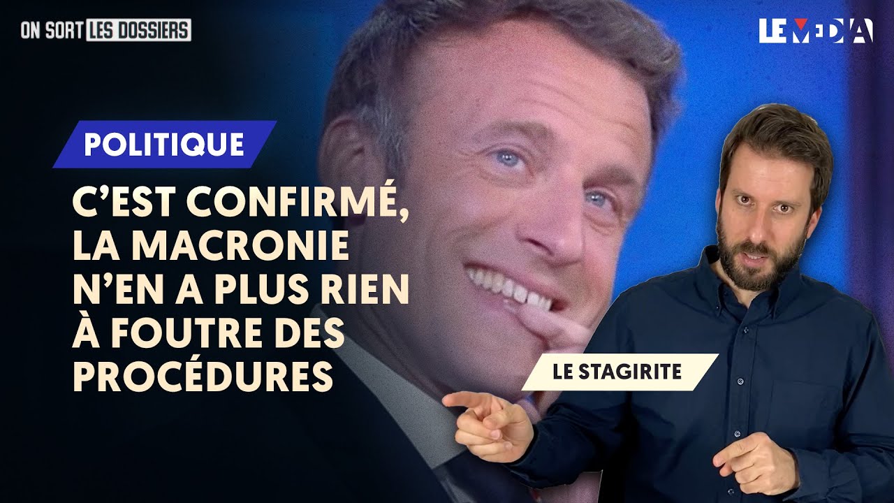 ⁣C'EST CONFIRMÉ, LA MACRONIE N'EN A PLUS RIEN À FOUTRE DES PROCÉDURES