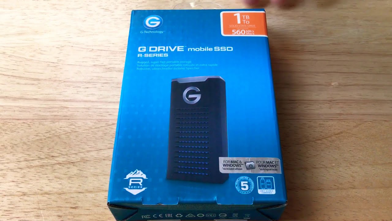 G Technology G Drive R Series Mobile Ssd 1tb Unboxing 12 27 19 Youtube