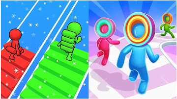 Bridge Race 3D VS Layer Man 3D Gameplay || New Game || Max Level Gameplay || Mobile Game