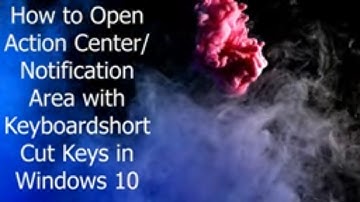 How to Open Action Center with Keyboard | Keyboard Shortcut Keys for Windows 10 PC Tips & Tricks