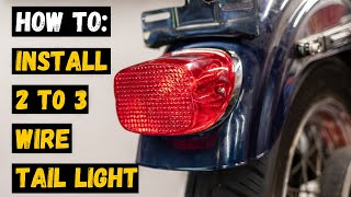 HOW TO: Install 2 to 3 wire taillight - Harley Davidson Sportster