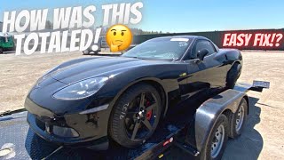 I Bought A 'TOTALED' C6 Corvette At Copart | EASIEST Rebuild Ever!?