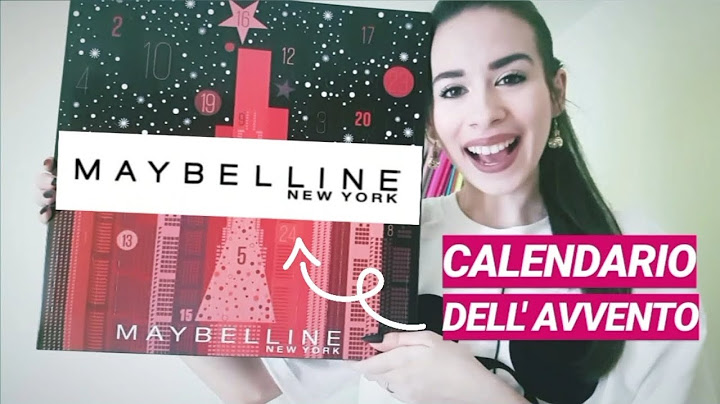 CALENDARIO DELL' AVVENTO MAYBELLINE 2019 [🎁] con tutti PRODOTTI FULL SIZE [😱] | *assurdo*
