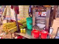 Sugarcane juice street food bd 2021/Sugarcane Juice Vendor with Itinerant Traditional Machine 2021