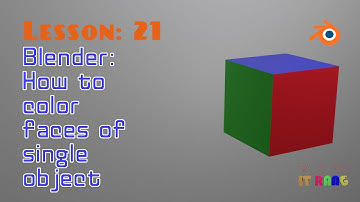 Blender Beginner Tutorial  21: How to color different faces of same object in Blender 3.6