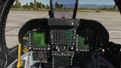 [DCS World] F/A-18 Hornet startup, taxi & takeoff: homemade head tracker test