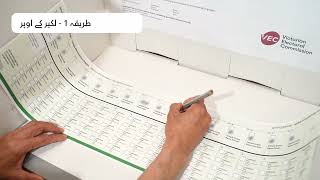 How to vote correctly (Urdu)