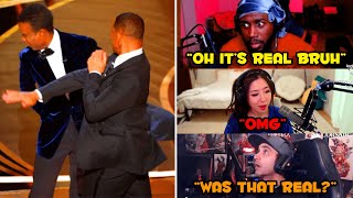 Streamers Reaction to Will Smith Slapping Chris Rock at the Oscars