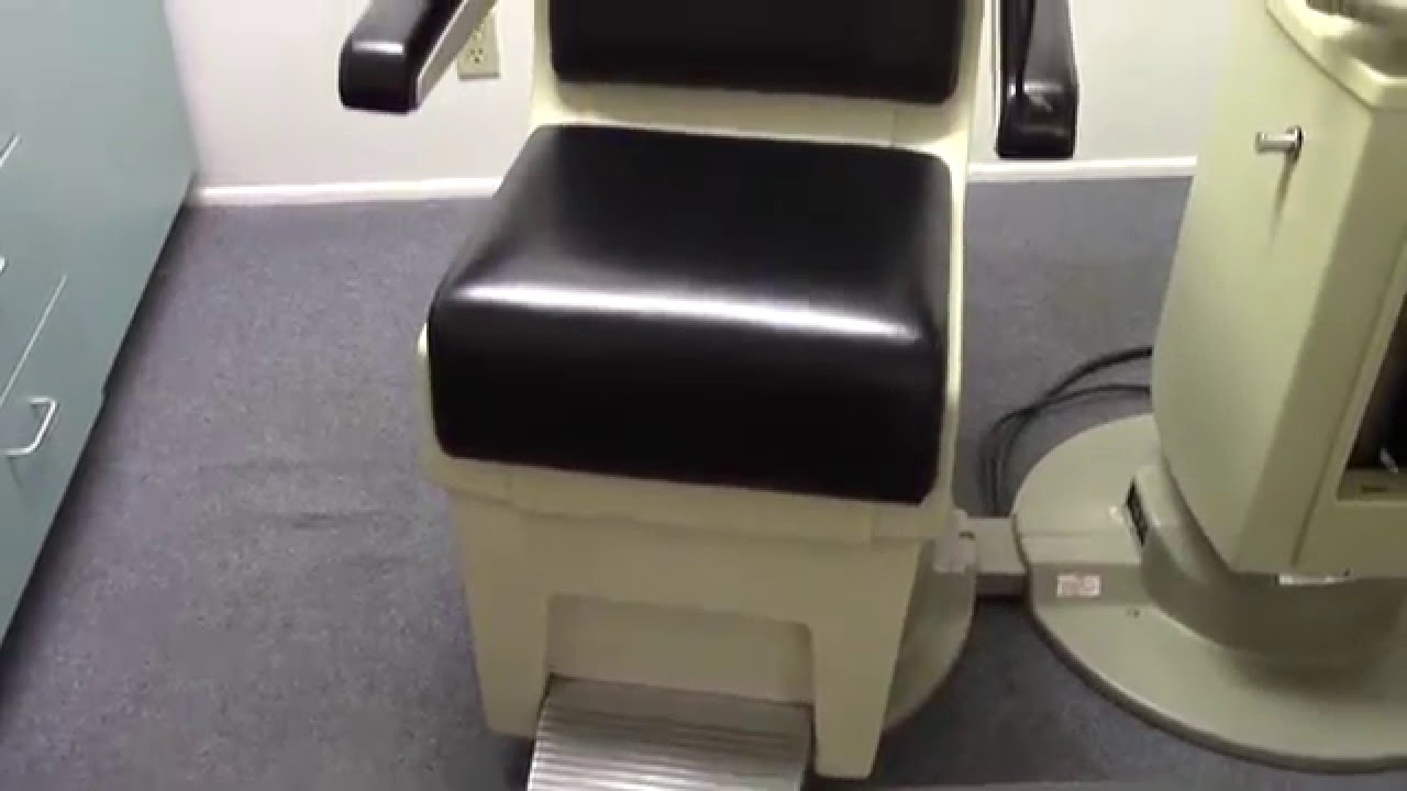 Auctioned Used American Optical Ophthalmology Optometrist Exam 14401 Chair - YouTube