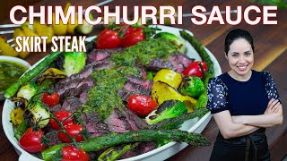 GRILLED skirt steak with CHIMICHURRI Sauce | Villa Cocina