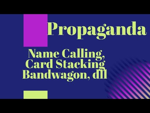 Mengenal Propaganda dan Teknik-Tekniknya: Name Calling, Card Stacking dll