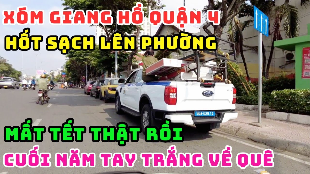 THÔI XONG RỒI! BẤT NGỜ HỐT SẠCH HÀNG RONG, DẸP LOẠN VỈA HÈ QUẬN 4. TẾT NÀY COI NHƯ BỎ BUÔN BÁN